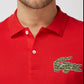 LACOSTE Mens Tops XXXL / Red LACOSTE -  Regular Fit Croco Magic Long Sleeve Polo