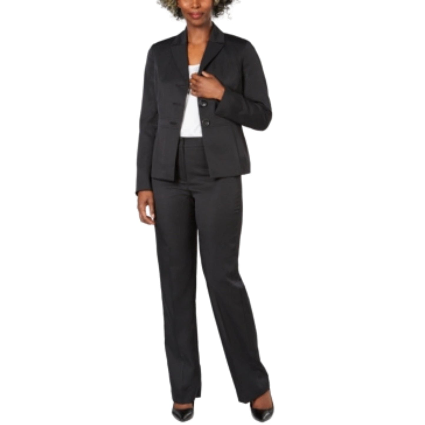LE SUIT Women Sets M / Black LE SUIT - 2PC Pinstripe Blazer