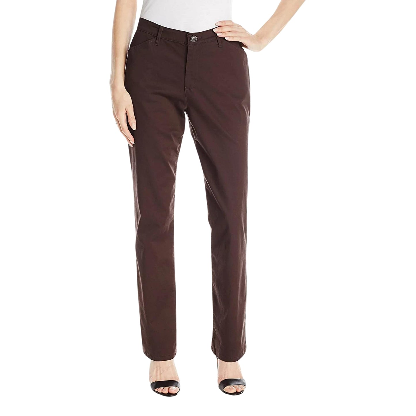 LEE Womens Bottoms M / Brown LEE -  Relaxed Fit Straight Leg Pant