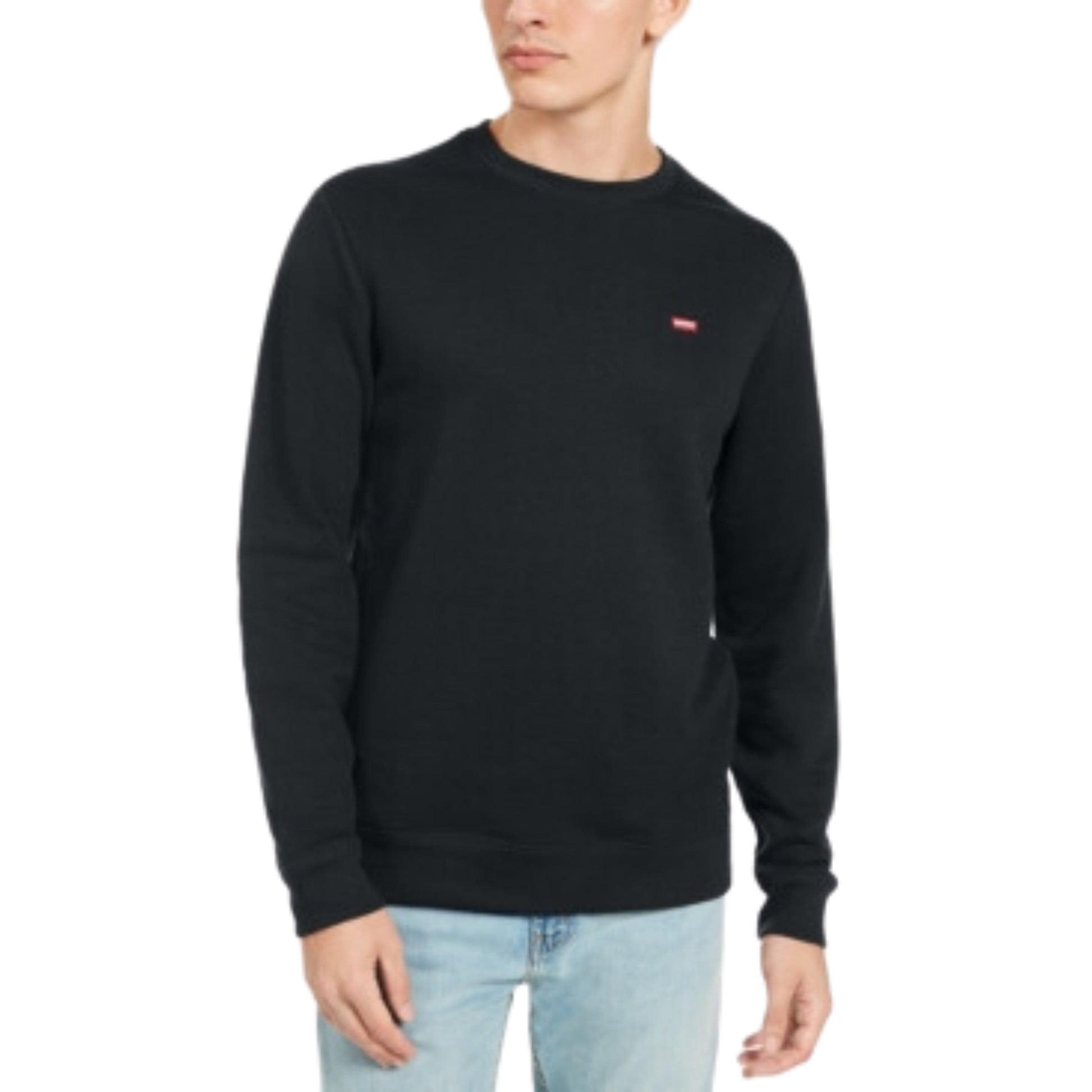 LEVI'S Mens Tops L / Black LEVI'S - Bailey Logo Crew-neck Sweatshirt