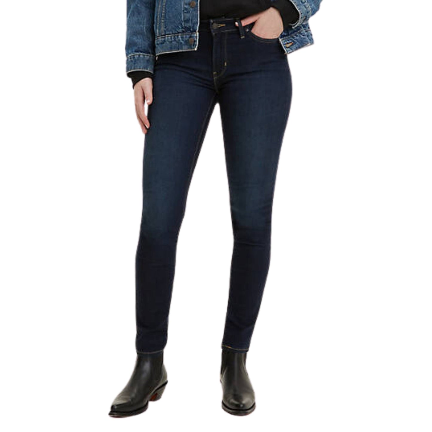 LEVI'S Womens Bottoms S / Dark Blue LEVI'S - 711 Skinny Jeans