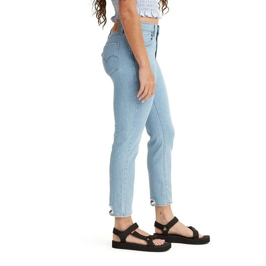 LEVI'S Womens Bottoms L / Blue LEVI'S - 724 High Rise Straight-Leg Crop Jeans