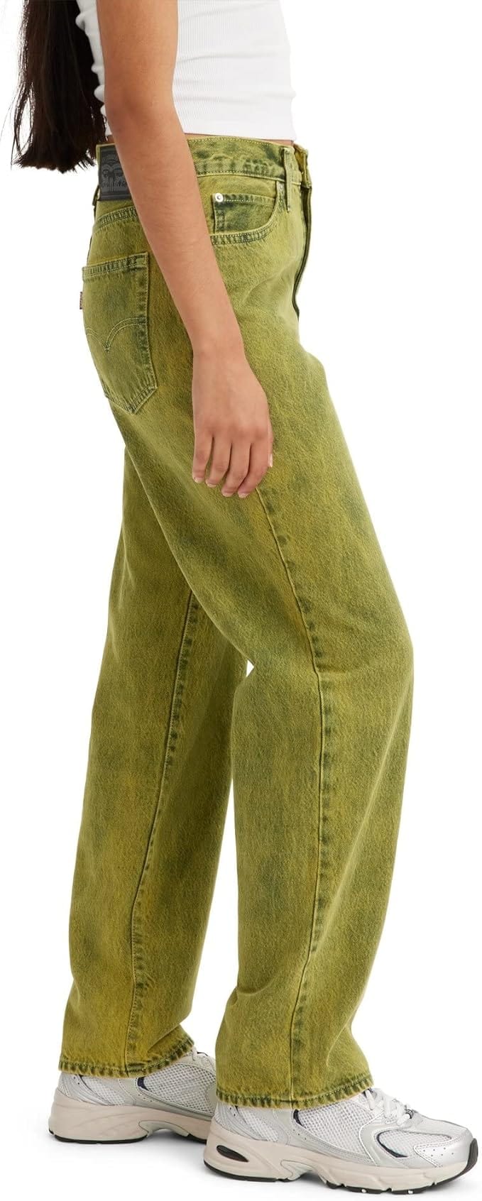 LEVI'S Womens Bottoms M / Green / 28 LEVI'S - Mid Rise 94 Baggy Jeans Denim