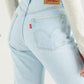 LEVI'S Womens Bottoms M / Light blue / 29 LEVI'S - Original-Fit Straight-Leg Jeans denim