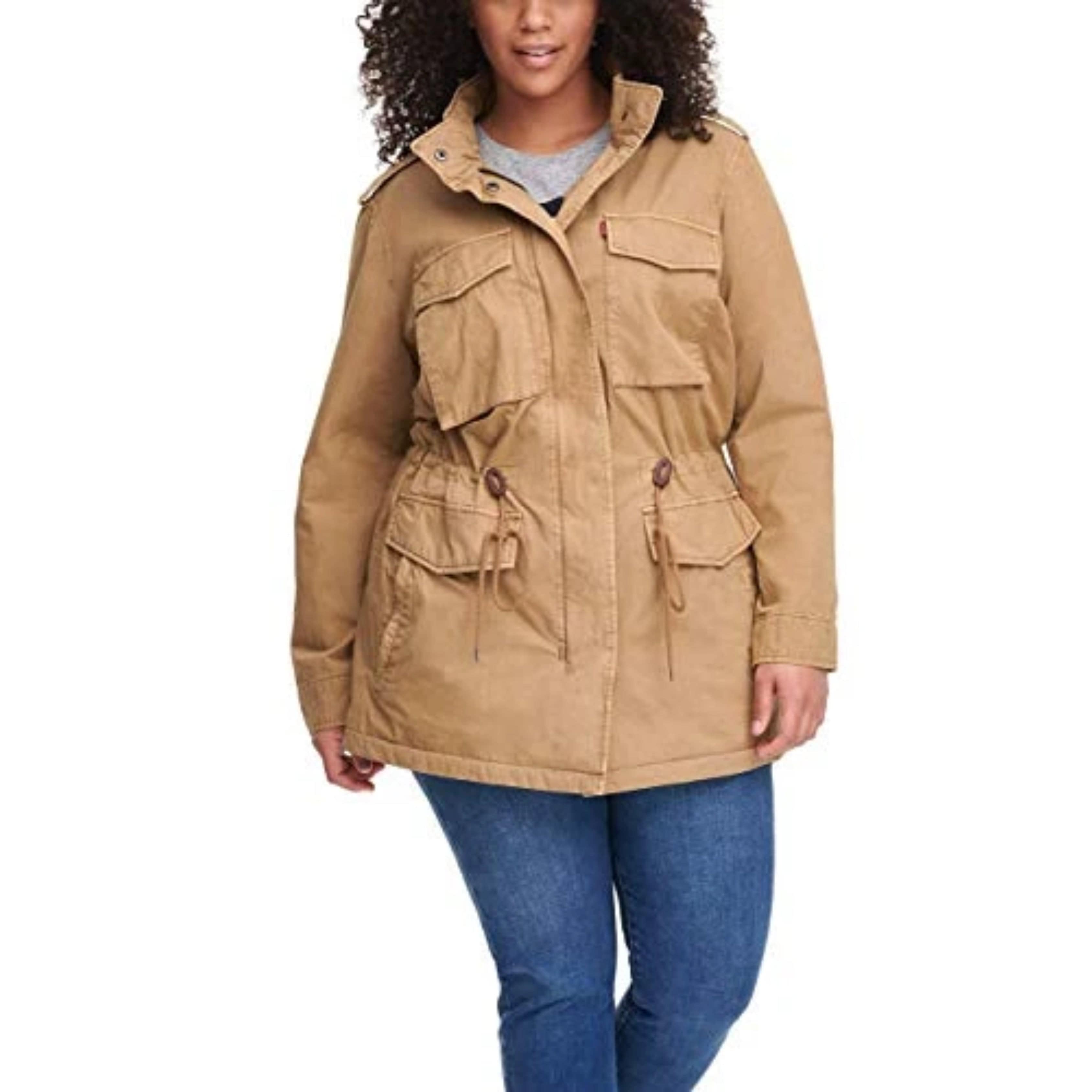 Levi's hooded utility jacket sales women's