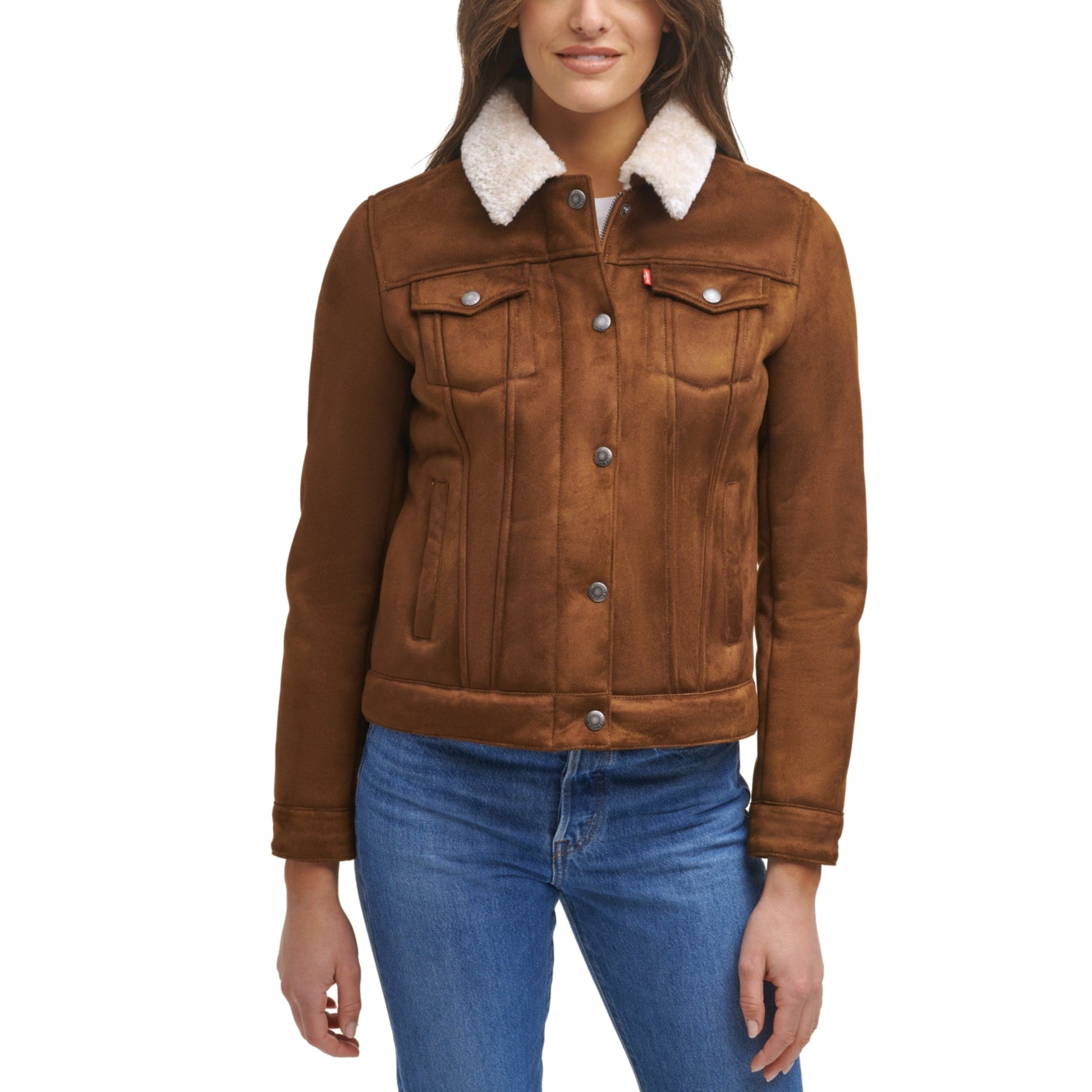 Levi's Ladies' Faux Leather Trucker Jacket