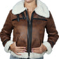 LEVI'S Womens Jackets XS / Brown LEVI'S - Faux fur Womens jacket