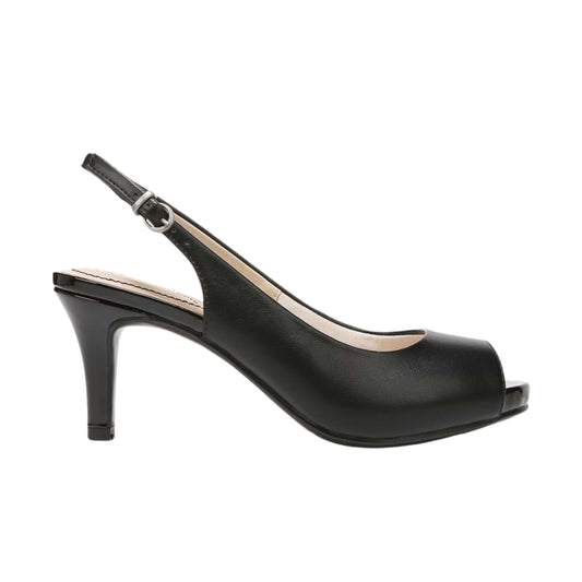 LIFESTRIDE Womens Shoes 38 / Black LIFESTRIDE - eller Slingback Peep Toe  Heels