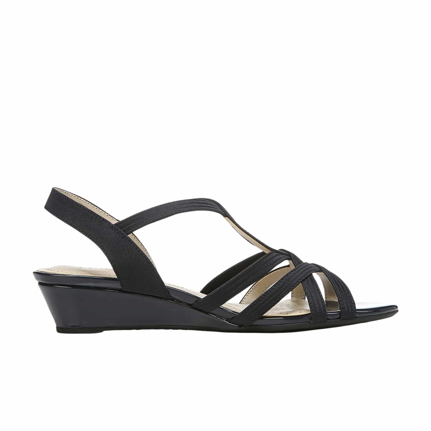 LIFESTRIDE Womens Shoes 38.5 / Black LIFESTRIDE - Yaya Wedge Sandals