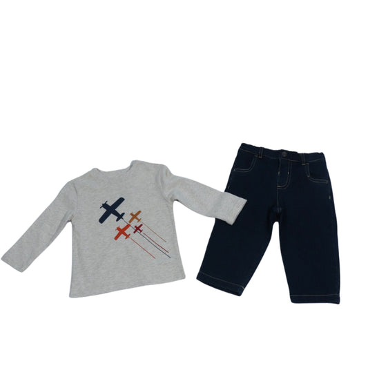 LITTLE ME Baby Boy 12 Month / Multi-Color LITTLE ME - BABY - Pants Set