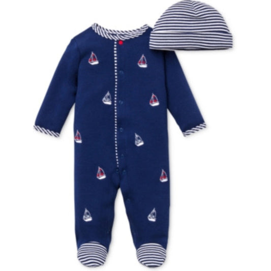 LITTLE ME Baby Boy 3 Month / Navy LITTLE ME - Baby - Sailboat Gift Bundle Collection