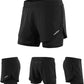 LIXADA Womens sports L / Black LIXADA - Running Shorts 2-in-1