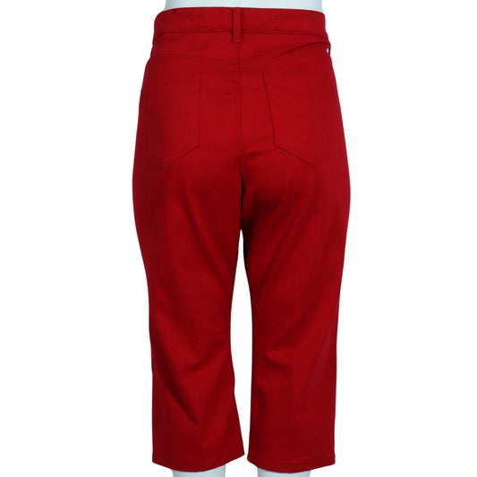 LIZ CLAIBORNE Womens Bottoms XXL / Red LIZ CLAIBORNE - Fit Plain Belt Loop Pants