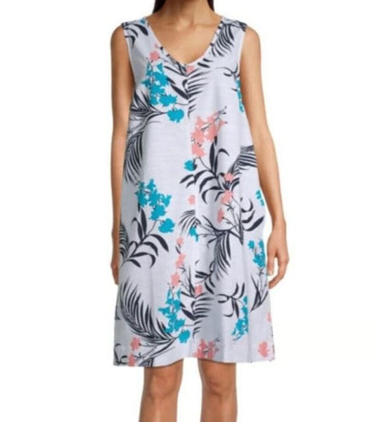 LIZ CLAIBORNE Womens Dress XXL / Multi-Color LIZ CLAIBORNE - Printed Dress All Over