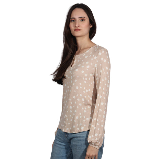 LIZ CLAIBORNE Womens Tops XS / Multi-Color LIZ CLAIBORNE -  Blouse Pullover Top Long Sleeve Coastal
