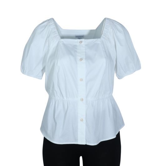 LIZ CLAIBORNE Womens Tops XL / White LIZ CLAIBORNE - Buttons Front Blouse
