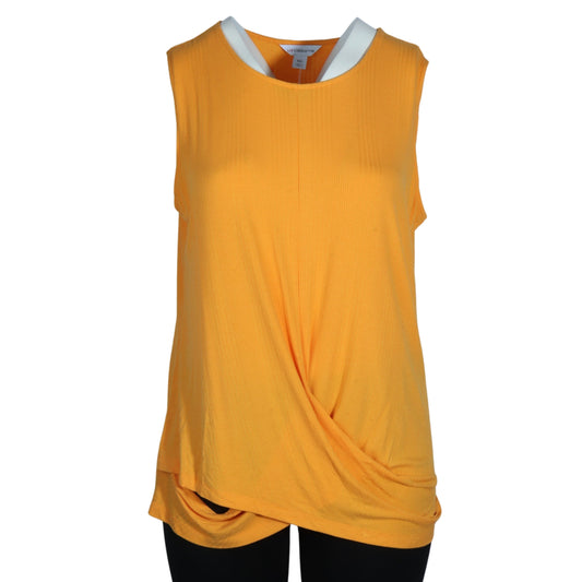 LIZ CLAIBORNE Womens Tops XXL / Orange LIZ CLAIBORNE - Designed Down Blouse