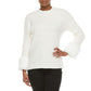 LIZ CLAIBORNE Womens Tops L / White LIZ CLAIBORNE -Mock Neck Long Sleeve Pullover Sweater