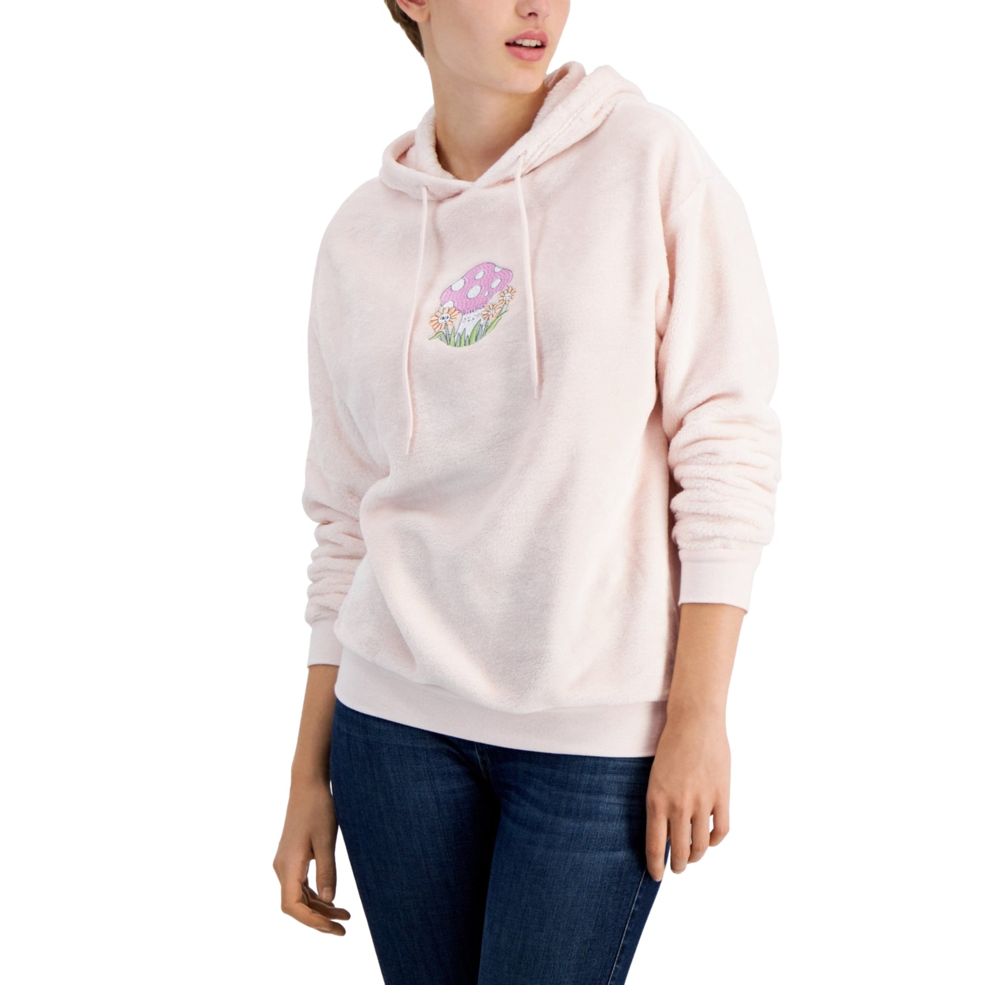 LOVE TRIBE Womens Tops LOVE TRIBE - Embroidered Fleece Hoodie