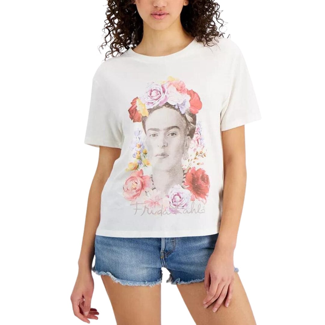 LOVE TRIBE Womens Tops XL / White LOVE TRIBE -  Frida Kahlo Graphic T-Shirt