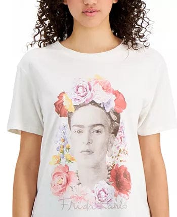 LOVE TRIBE Womens Tops XL / White LOVE TRIBE -  Frida Kahlo Graphic T-Shirt