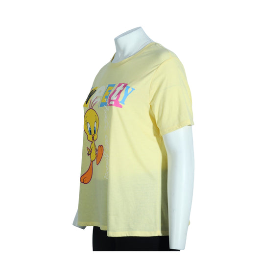 LOVE TRIBE Womens Tops XXXL / Yellow LOVE TRIBE - Tweety Front Printed T-Shirt