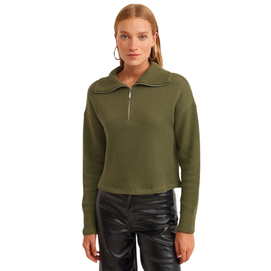 OXXO -  Long sleeve zippered sweater