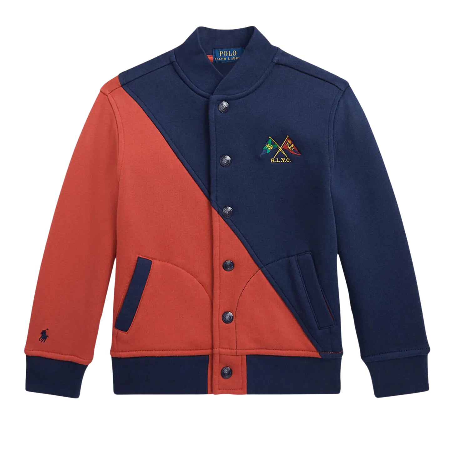 RALPH LAUREN - KIDS -  Fleece Baseball Jacket