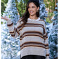 SHEIN -  Pattern Drop Shoulder Sweater