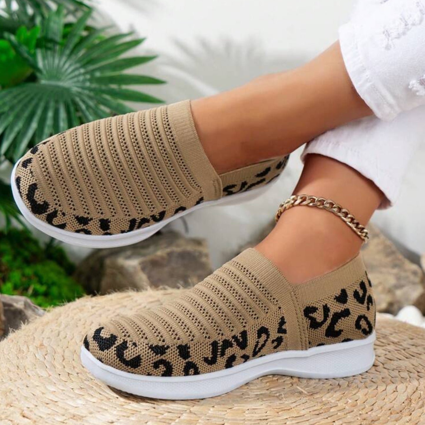 SHEIN - Leopard Print Casual Slip-On Soft & Comfortable Shoes