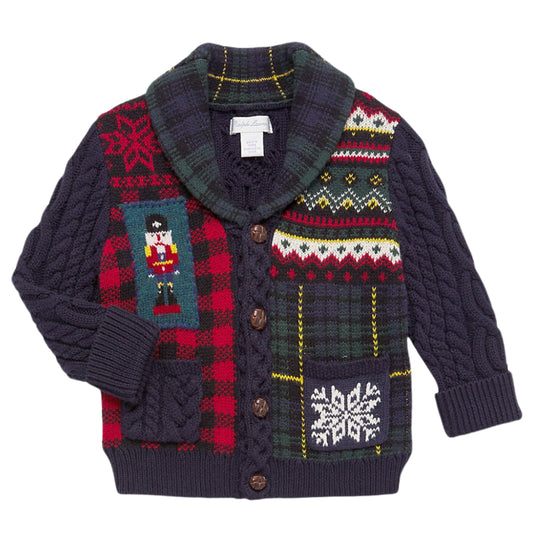 RALPH LAUREN - BABY - Intarsia-Knit Nutcracker Cardigan