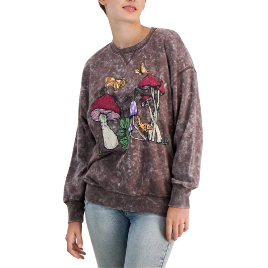 SELFIE -  Mushroom-Print Sweatshirt