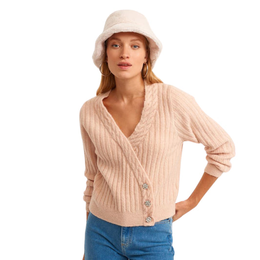 OXXO - Buttoned Double Breasted Sweater