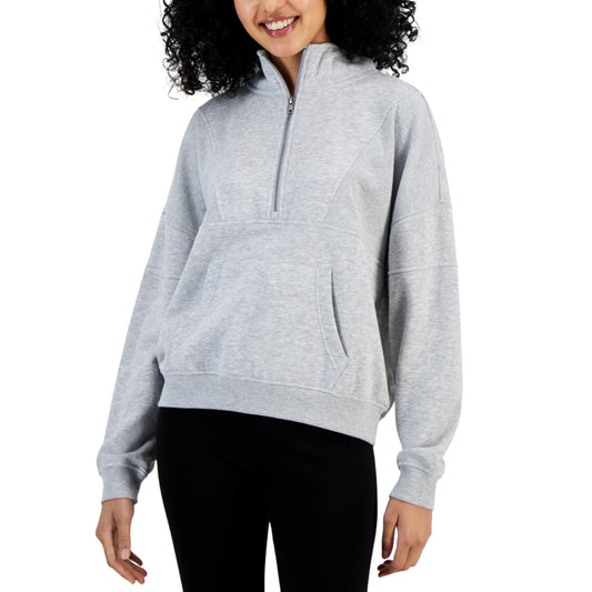 HIPPIE ROSE - Fleece Quarter-Zip Top