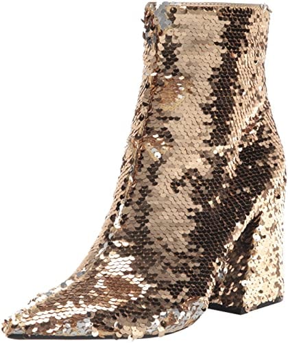 MADDEN GIRL Womens Shoes 38 / Multi-Color MADDEN GIRL - Sequined Pointed Toe Mid-Calf Boots