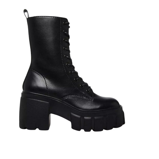 MADDEN GIRL Womens Shoes 41 / Black MADDEN GIRL - Zipper Chunky Combat & Lace-up Boots