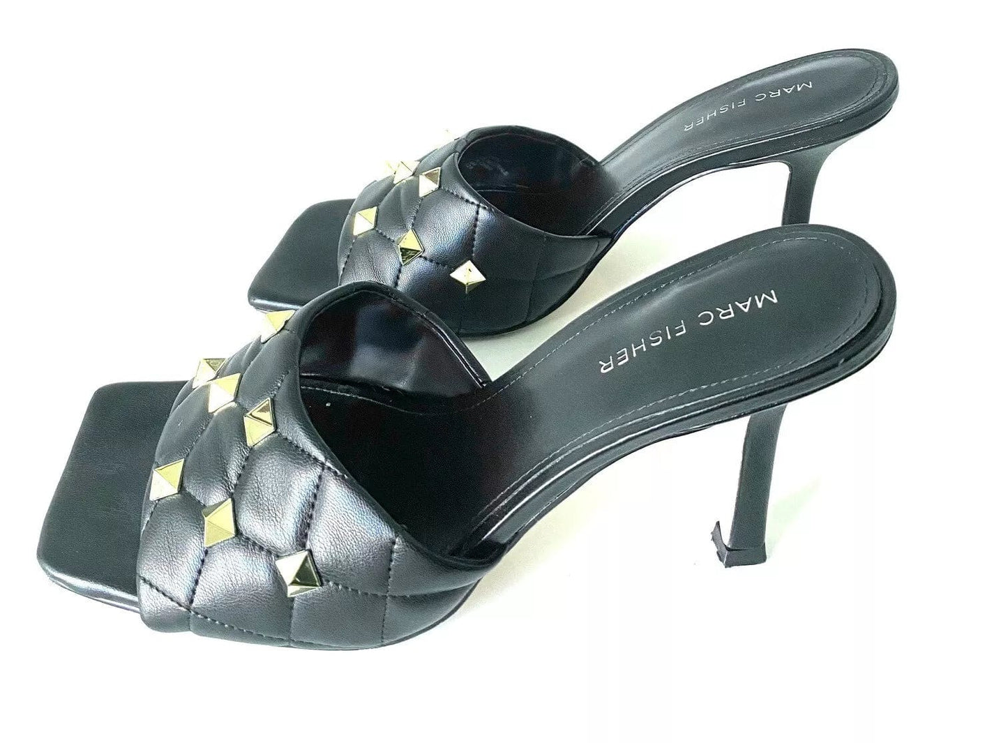 MARC FISHER Womens Shoes 37.5 / Black MARC FISHER -  Dressy Slip on Sandals