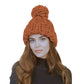 MARCUS ALDER Hats & Headbands Orange MARCUS ALDER - Chunky-Knit with Pom Beanie