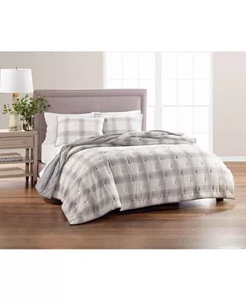 MARTHA STEWART Comforter/Quilt/Duvet Full/Queen / Multi-Color MARTHA STEWART - Tufted Plaid Full/Queen Quilt,