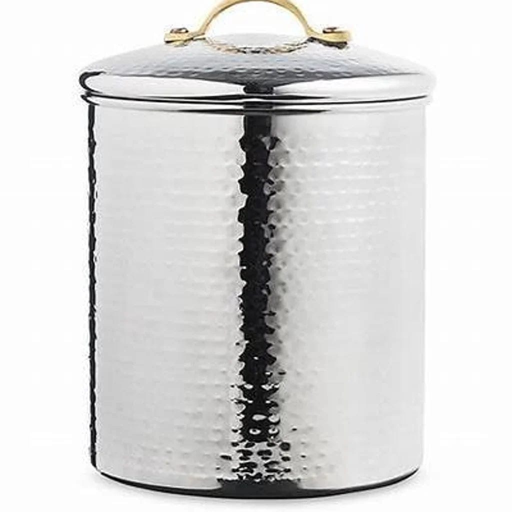 MARTHA STEWART Kitchenware Silver MARTHA STEWART -  Collection Hammered Stainless Steel Canisters 2 pcs