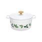 MARTHA STEWART Kitchenware White MARTHA STEWART - Holly 4-Qt. Enameled Cast Iron Dutch Oven