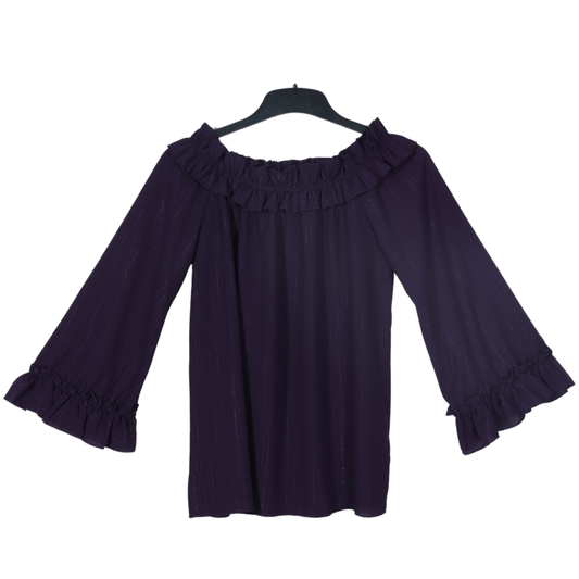 MIMOSA Womens Tops M / Purple MIMOSA - Ruffled blouse