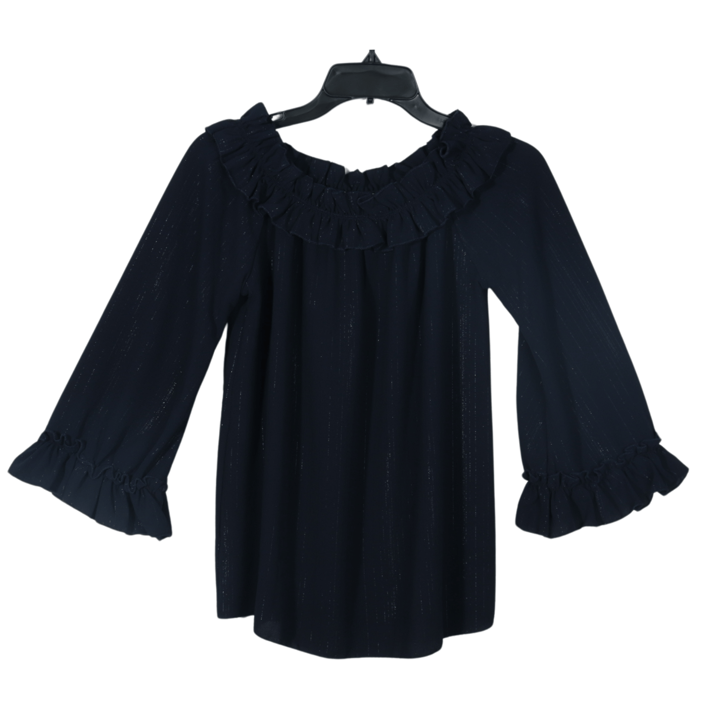 MIMOSA Womens Tops M / Navy MIMOSA - Ruffled blouse