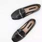 MISS SELFRIDGE Womens Shoes 37 / Black MISS SELFRIDGE - Knot Buckle Detail Loafer
