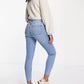 MISS SELFRIDGZ Womens Bottoms S / Blue MISS SELFRIDGZ - Emily High Waist Ankle Grazer Skinny Jeans