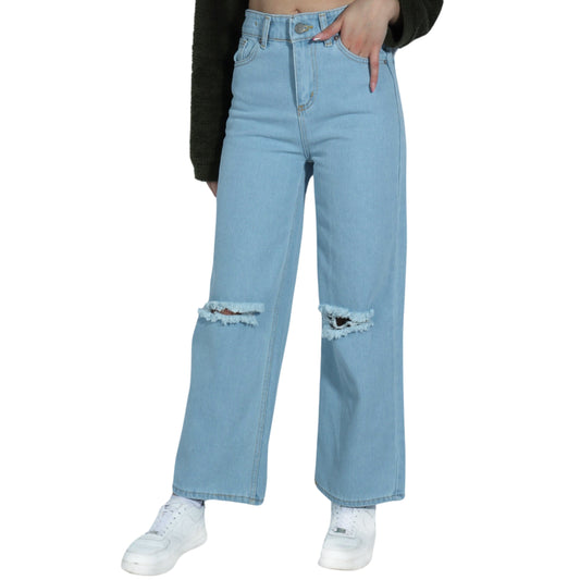 MOCINNO Girls Bottoms MOCINNO - Kids - Ripped Jeans