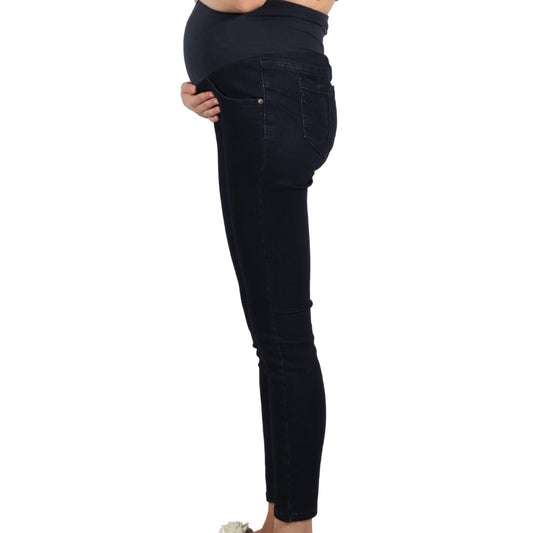 MOTHERHOOD MATERNITY Womens Bottoms S / Navy MOTHERHOOD MATERNITY - Over Bump Skinny Jeans