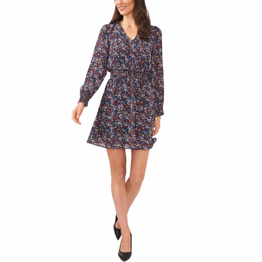 MSK Womens Dress Petite M / Multi-Color MSK - Floral Short Mini Dress