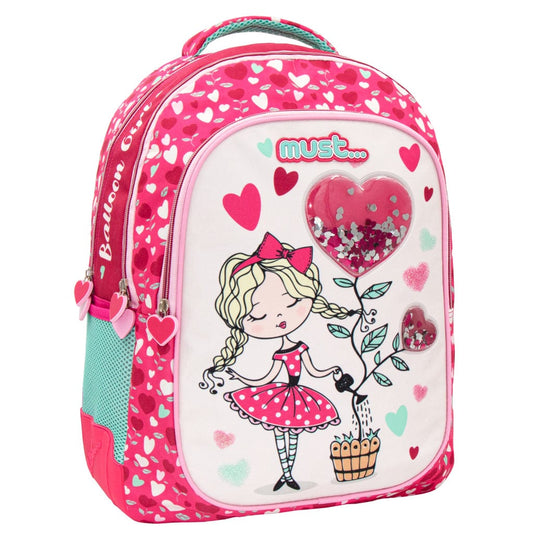 MUST School Bags Multi-Color MUST - Balloon Girl Backpack 3 Cases