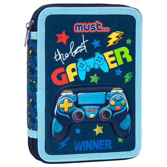 MUST Stationery Multi-Color MUST - Double Decker Pencil Case The Best Gamer